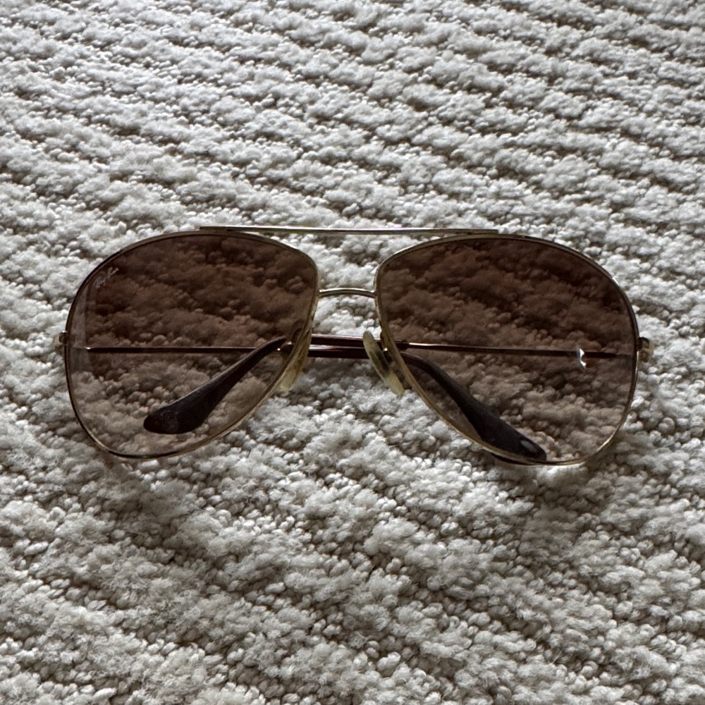 Ray-Ban Aviator RB3293 Bubblewrap Brown and Gold Sunglasses